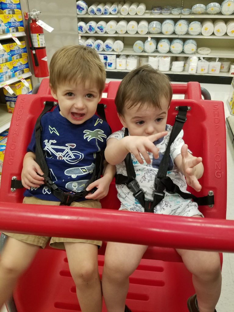 Toddlers at Target