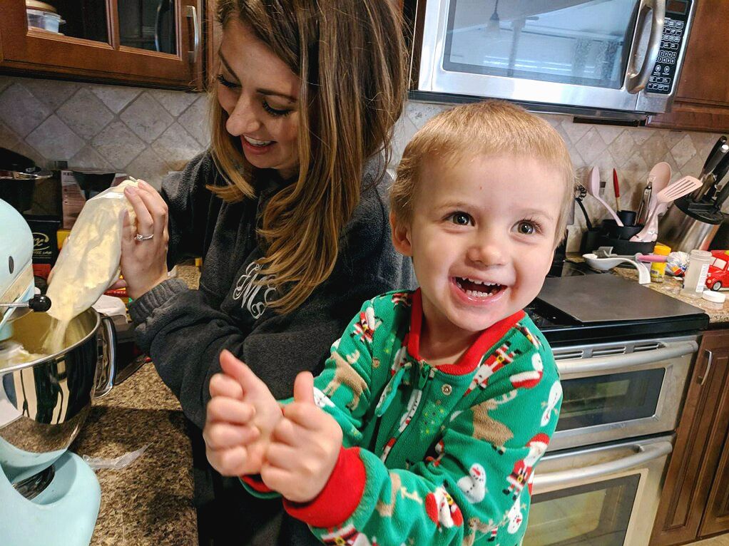 Easy Christmas Cookies, Baking with Toddlers