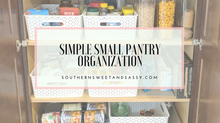 Simple Small Pantry Organization